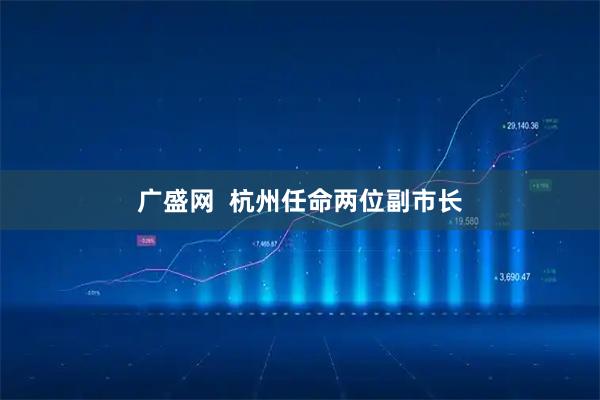 广盛网  杭州任命两位副市长