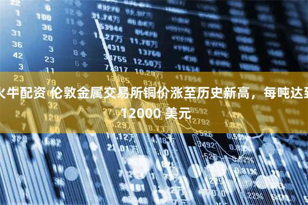 火牛配资 伦敦金属交易所铜价涨至历史新高，每吨达到 12000 美元