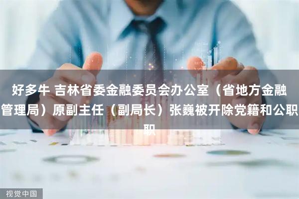好多牛 吉林省委金融委员会办公室（省地方金融管理局）原副主任（副局长）张巍被开除党籍和公职
